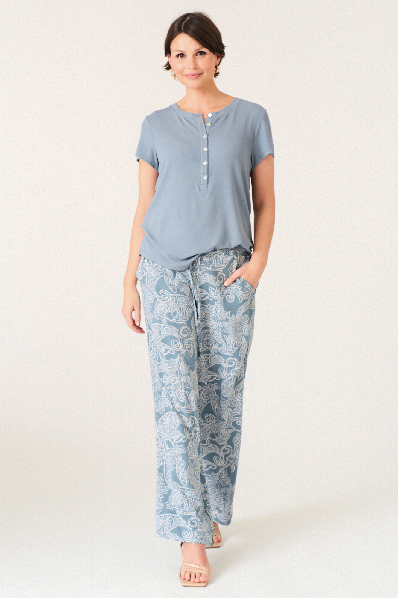 Deanne trouser  teal - 2