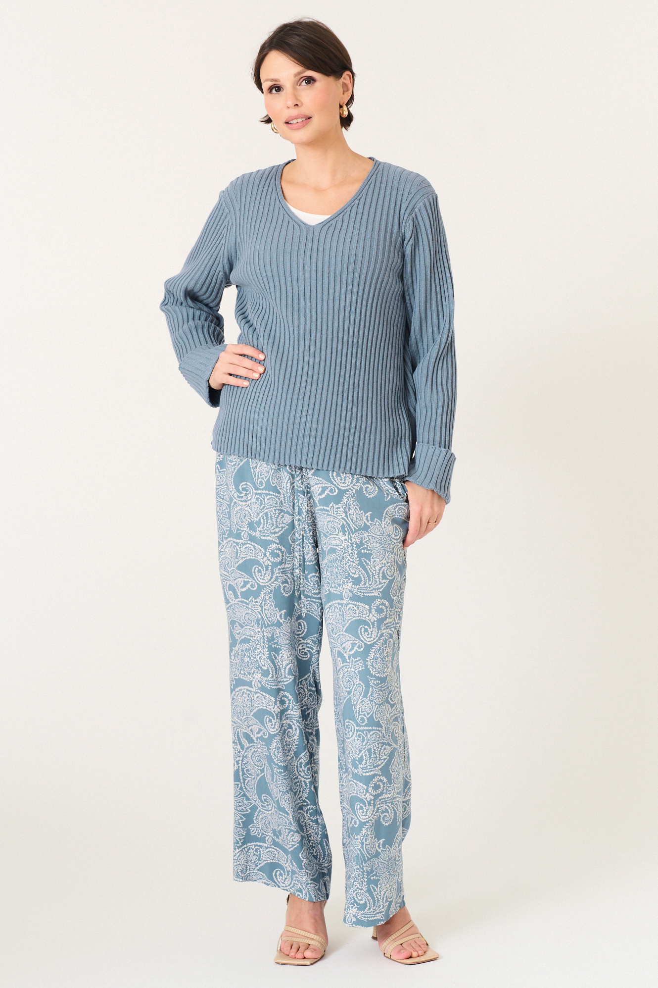 Deanne trouser  teal - 5
