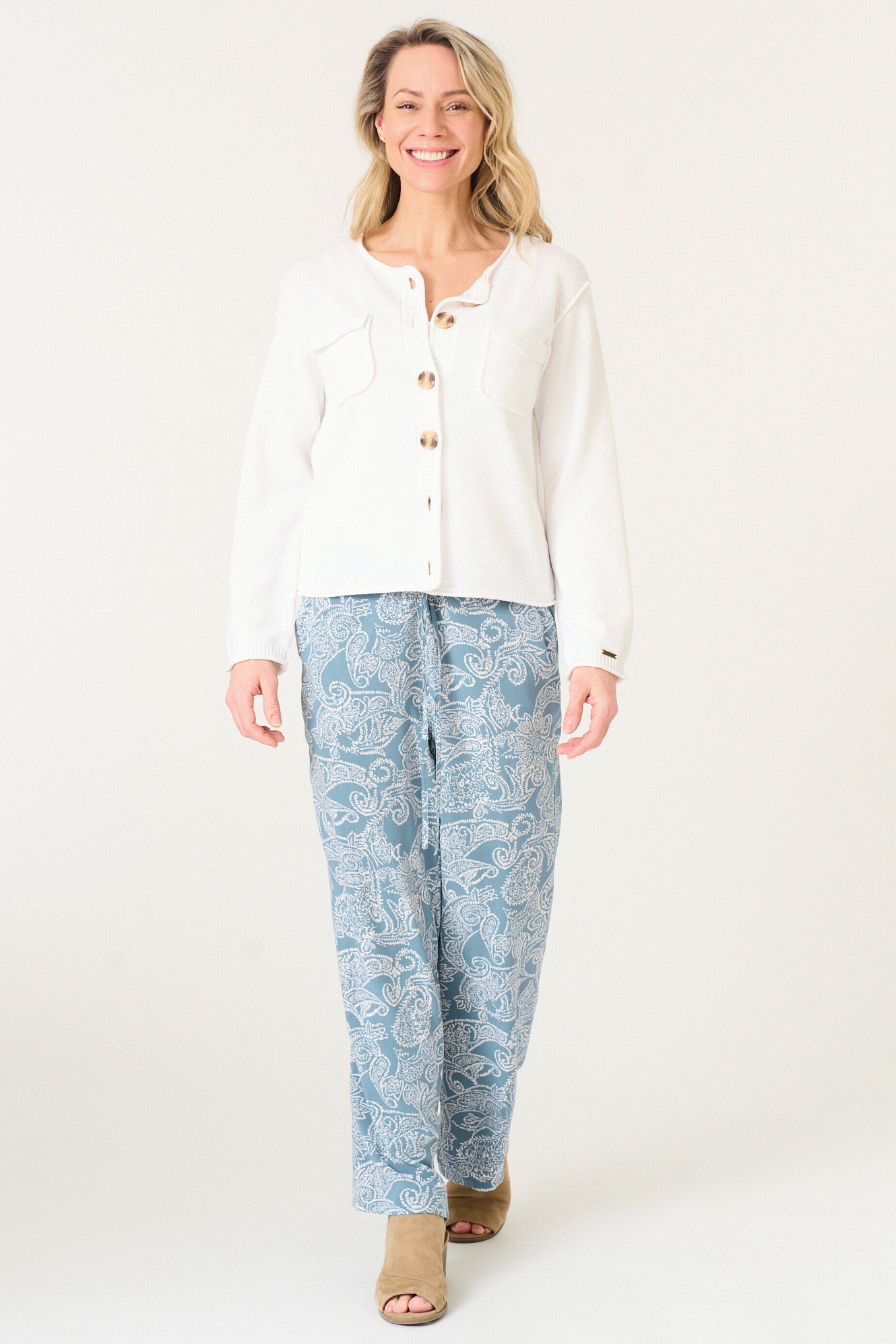 Deanne trouser  teal - 8