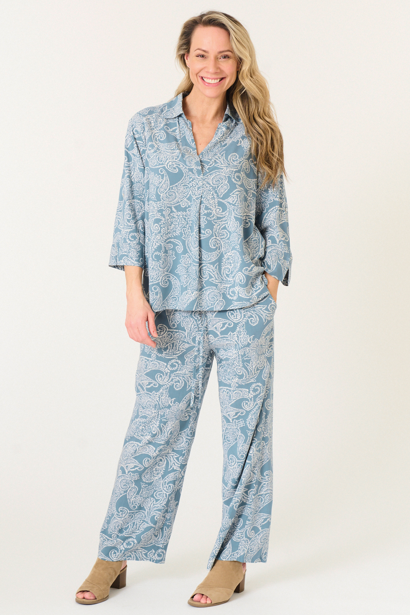 Deanne trouser  teal - 9