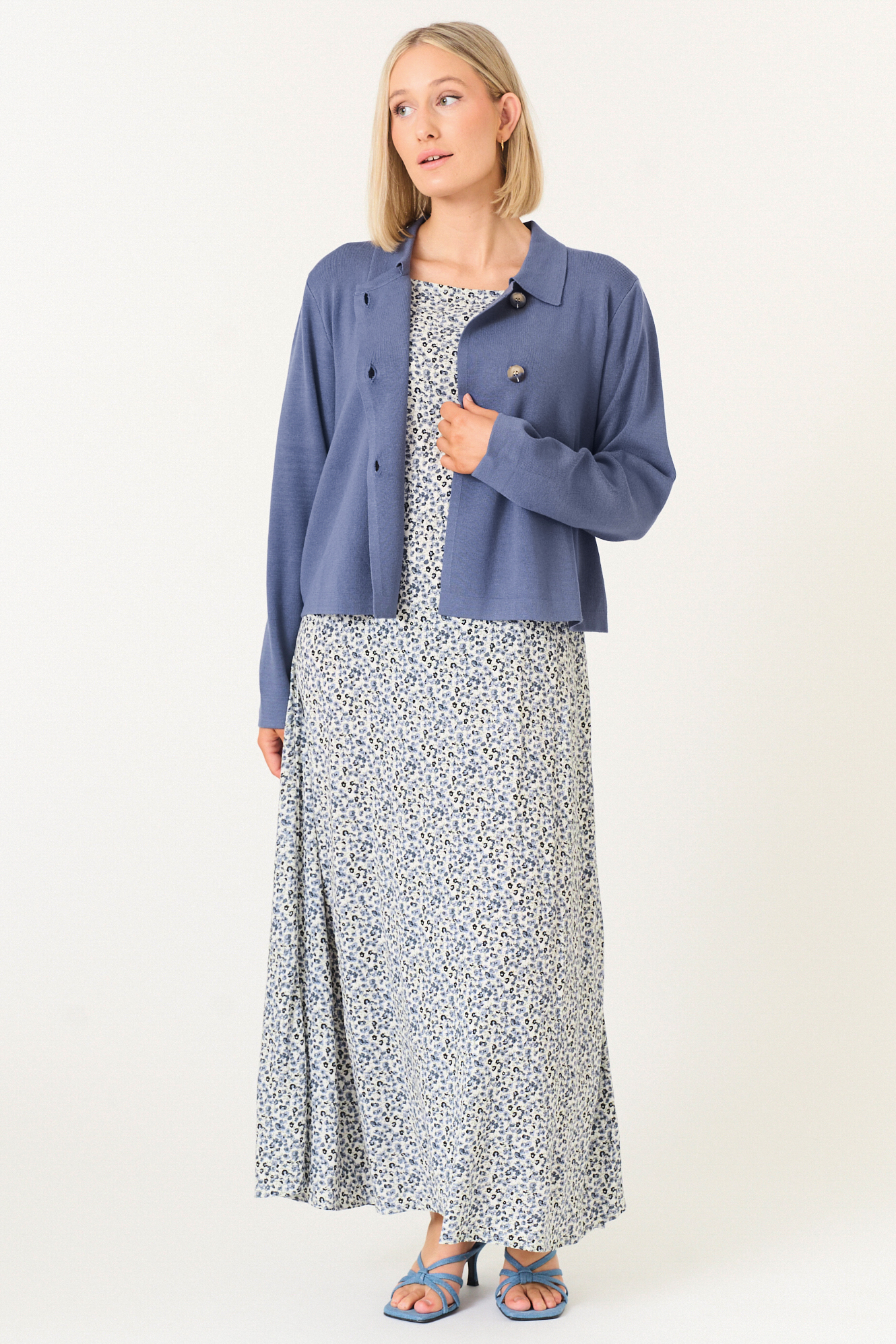 Dorte dress  fog - 6