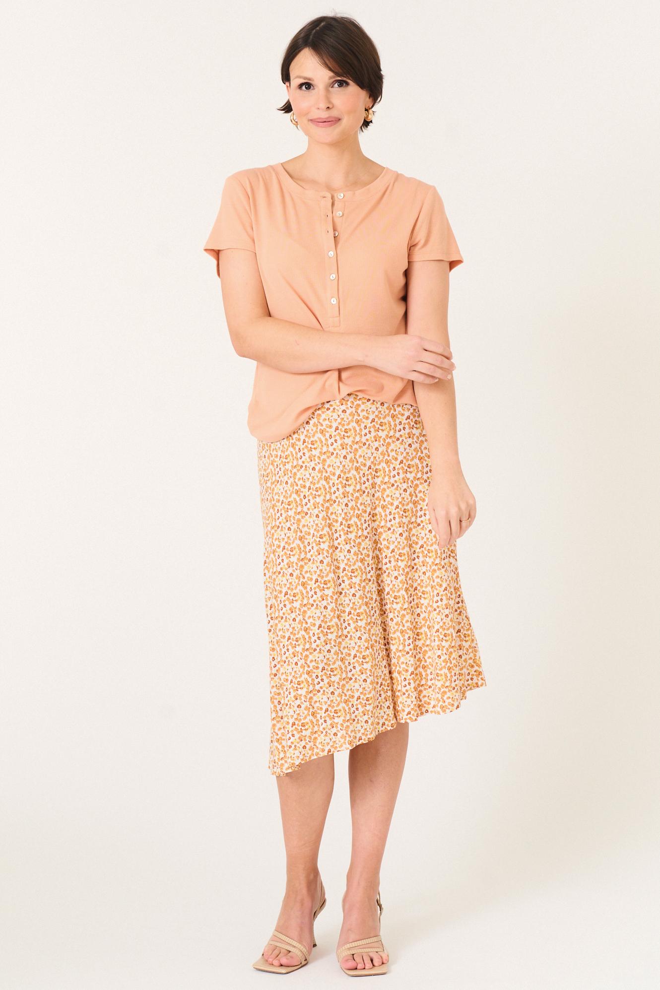 Davina skirt  apricot - 4