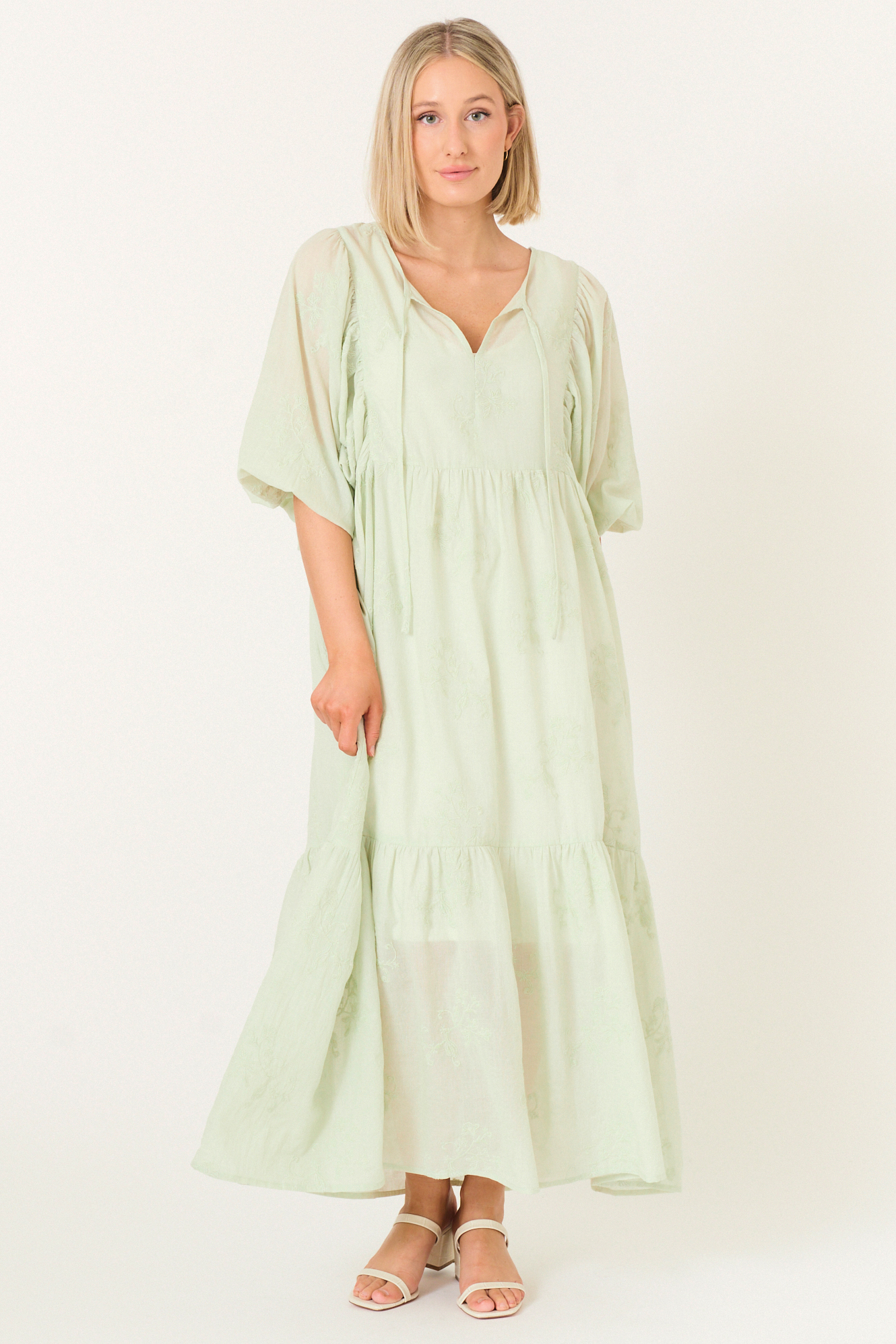 Delfina dress  fennel
