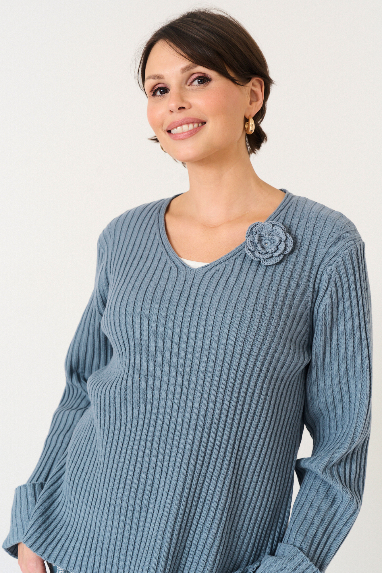 Edia brosch  teal - 2