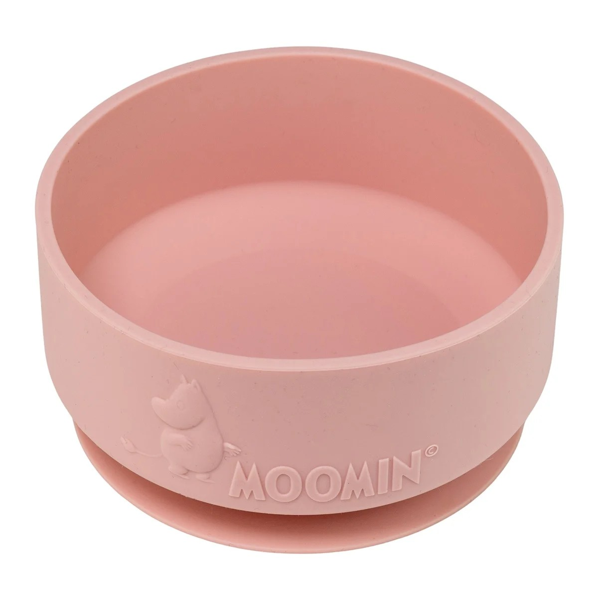 Rätt Start Skål Med Sugkopp Silikon Rosehip Pink- Mumin