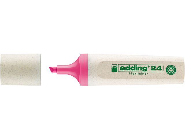 Överstrykningspenna EDDING 24 ECO rosa 10/fp