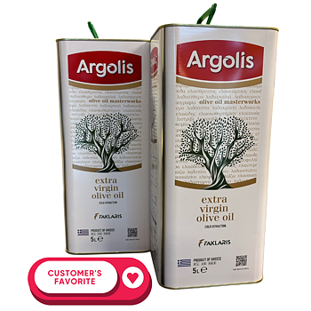 Olivolja Extra Jungfru - Argolis från Argos (Peloponissos) - 5 Liter,  2st kanister