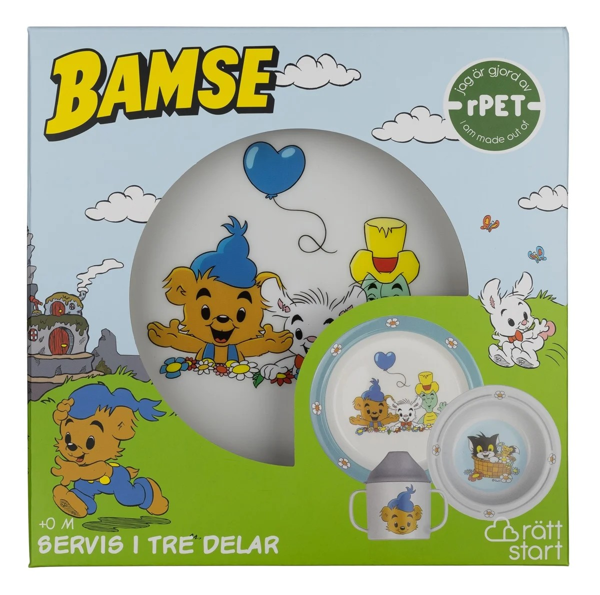 Rätt Start Barnservis Pet-  3 delar - Bamse - 2