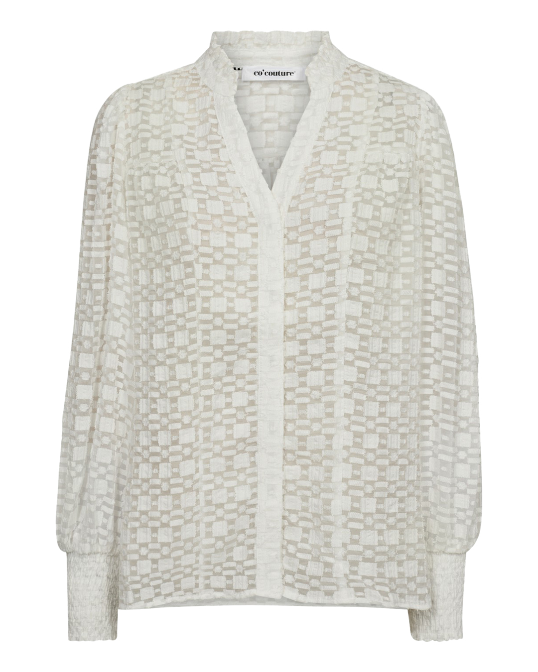 Blus Elinor Petra genombruten offwhite