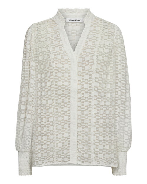Blus Elinor Petra genombruten offwhite