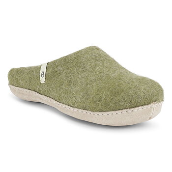 Egos, Toffla, felted wool, moss green