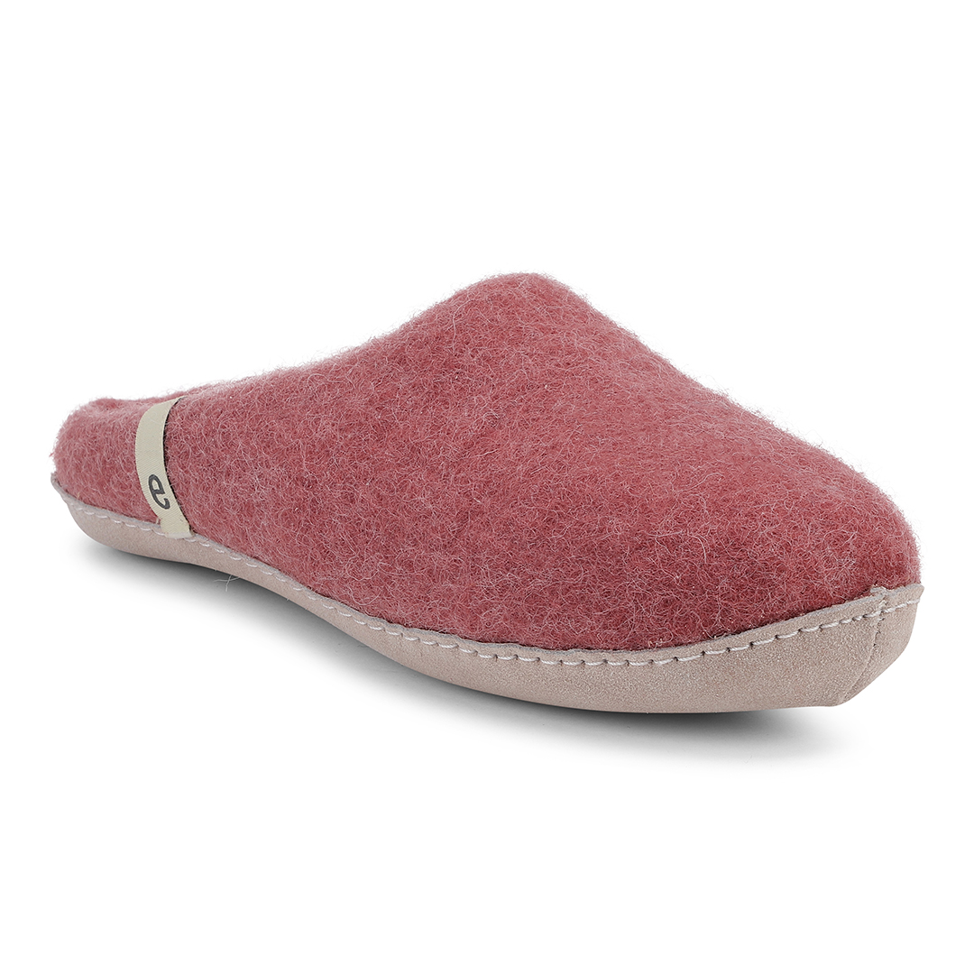 Egos, Toffla, felted wool, Dusty rose