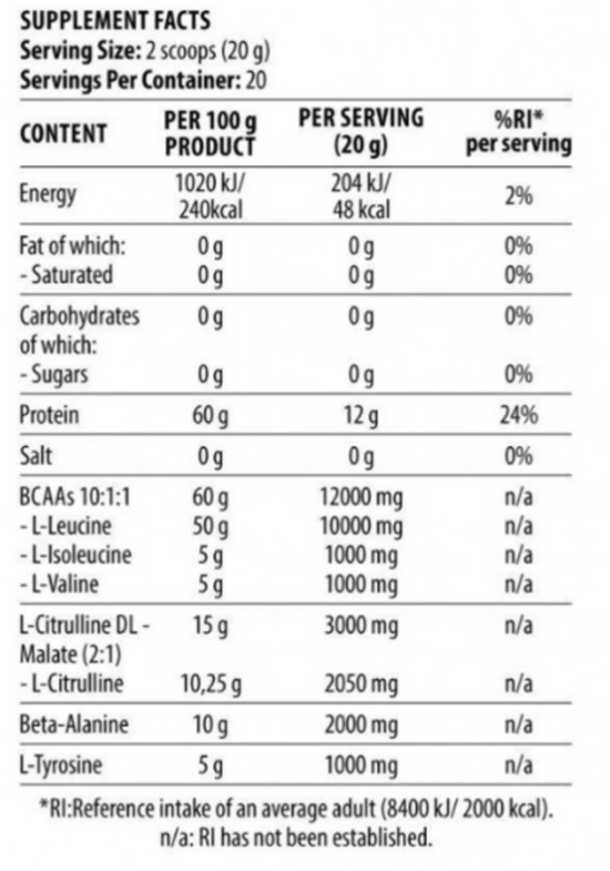 HIT BCAA 10:1:1 - 400g - 2