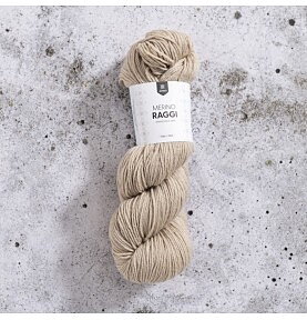 Merino Raggi Almond 75316 Stickfasthet 25 maskor per 10 cm