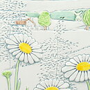 Aimo Nietosvuori (1970s) Rectangular Wall Plaque with Daisys Motif 23 cm