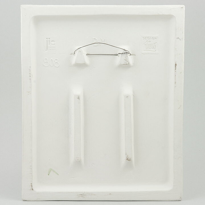 Aimo Nietosvuori (1970s) Rectangular Wall Plaque with Daisys Motif 23 cm