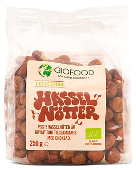 Hasselnötter Hela Eko. 250g