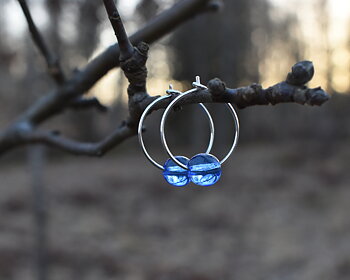ELVES MIDNIGHT - light blue earrings 