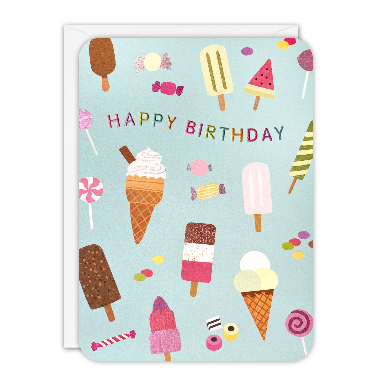 Birthday Ice Cream Sprouts Greeting Card