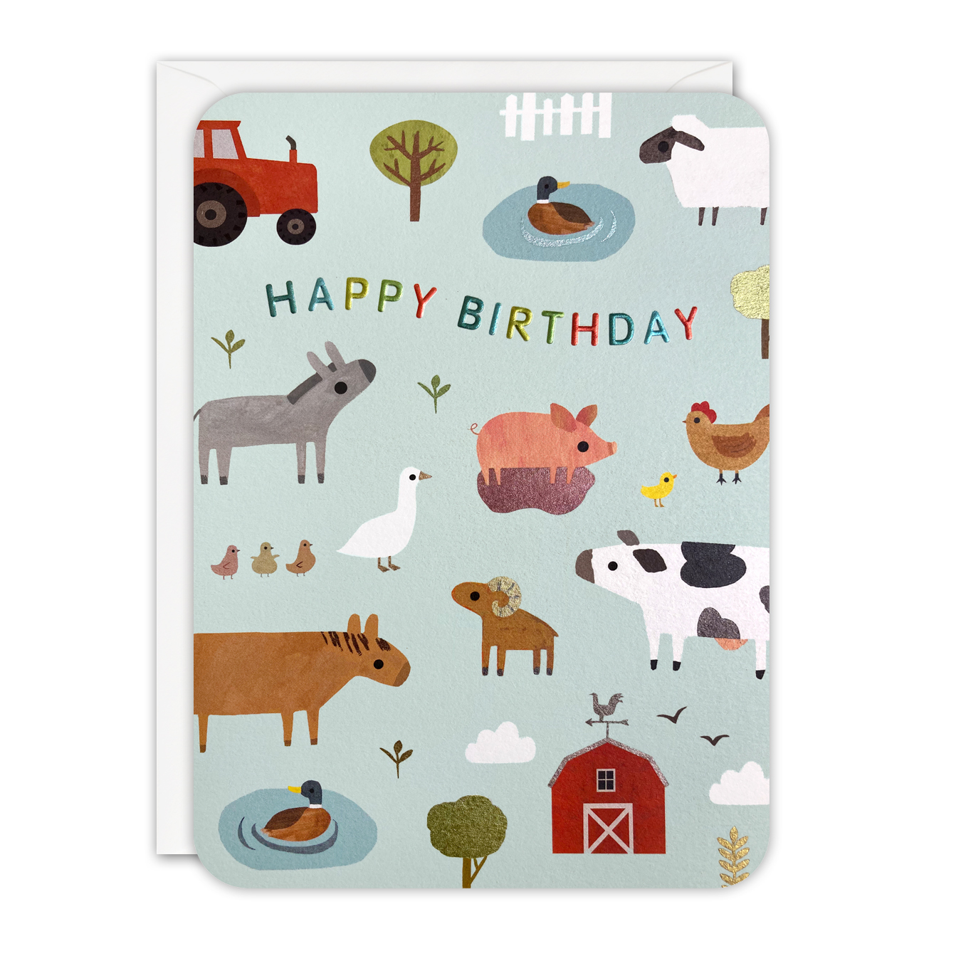 Birthday Farm Sprouts Greeting Card