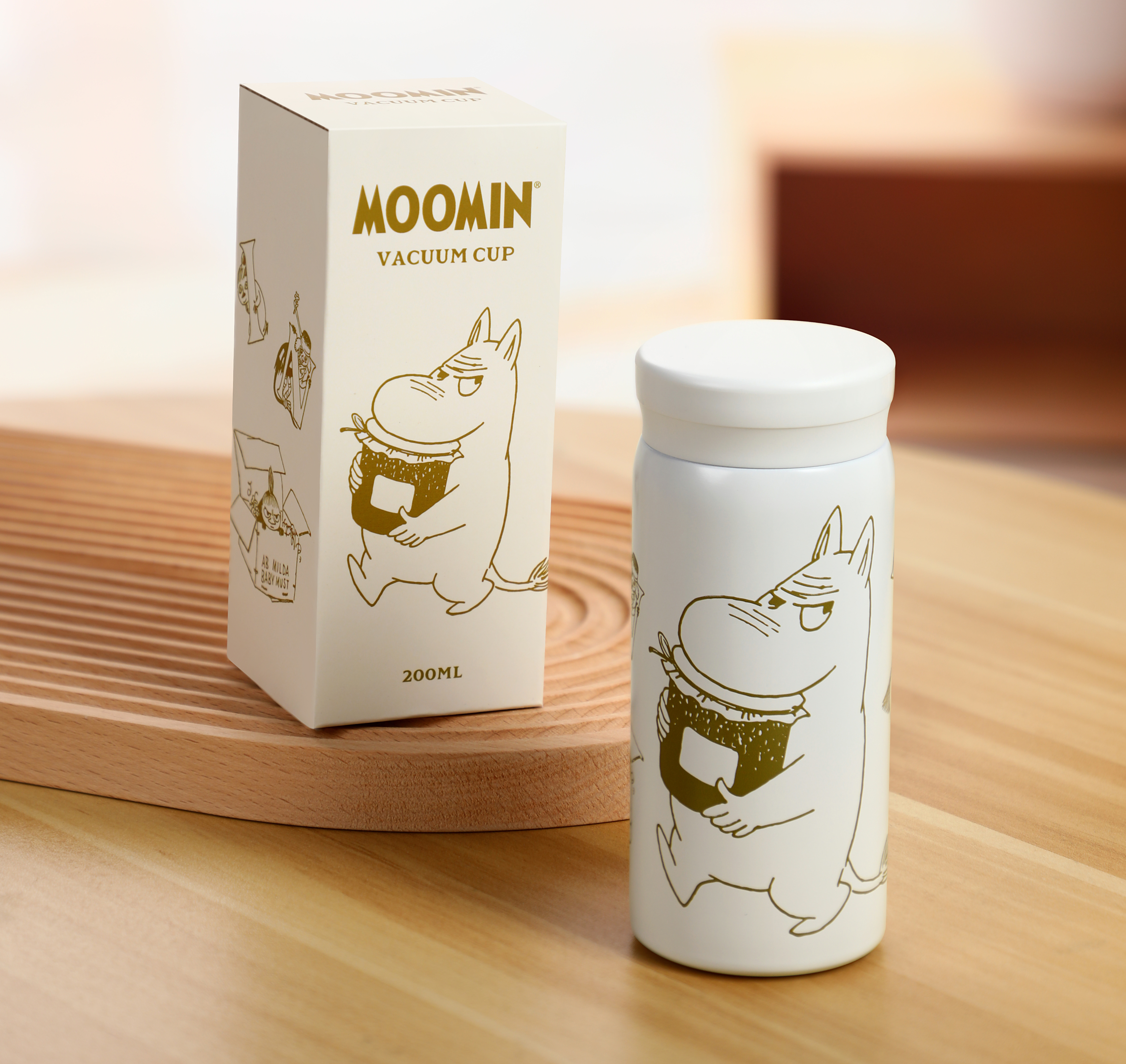 Mumin Termosflaska  200 ml - Mumintrollet med honungsburk