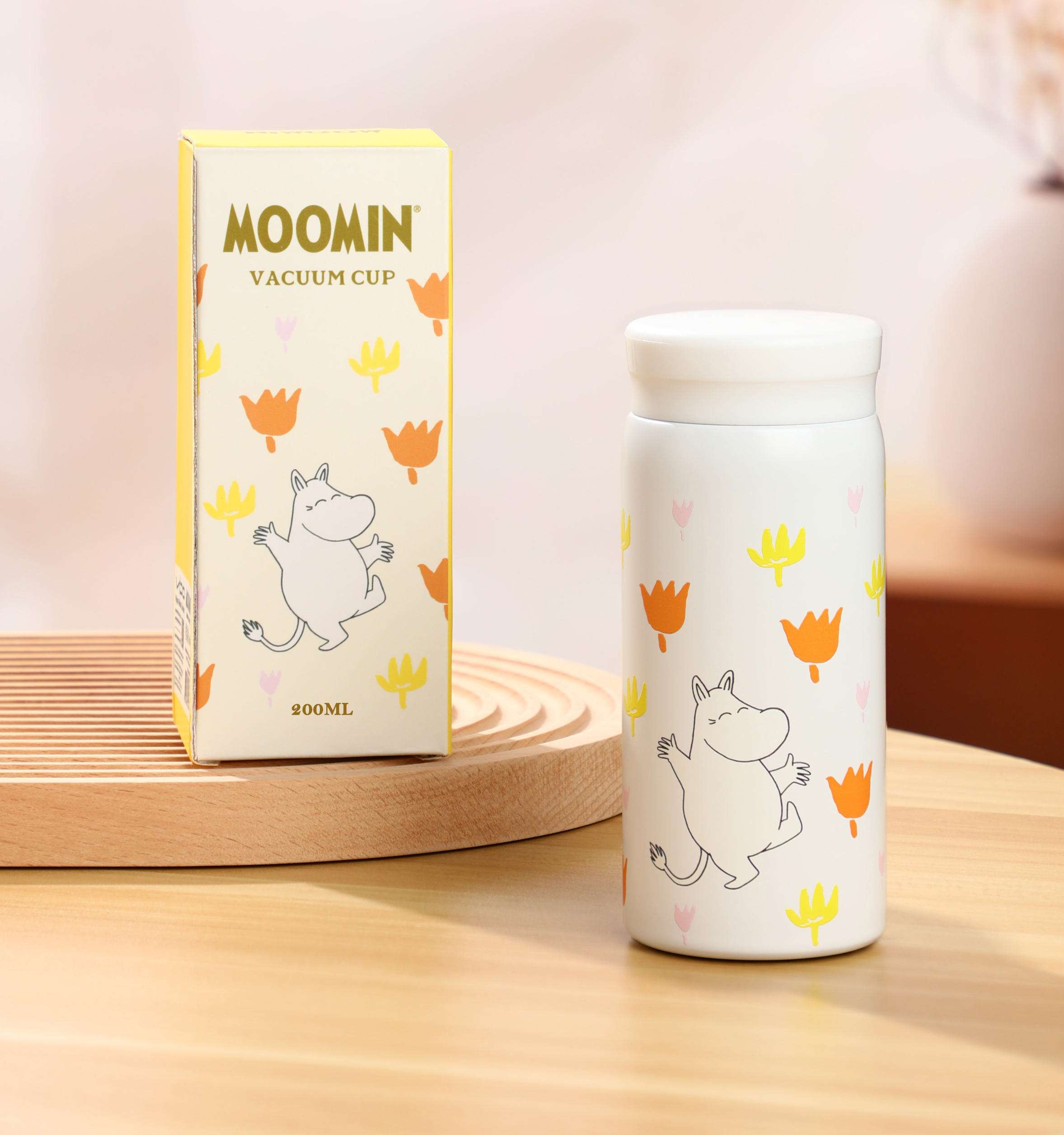Mumin Termosflaska 200 ml - Mumintrollet bland blommor - 3