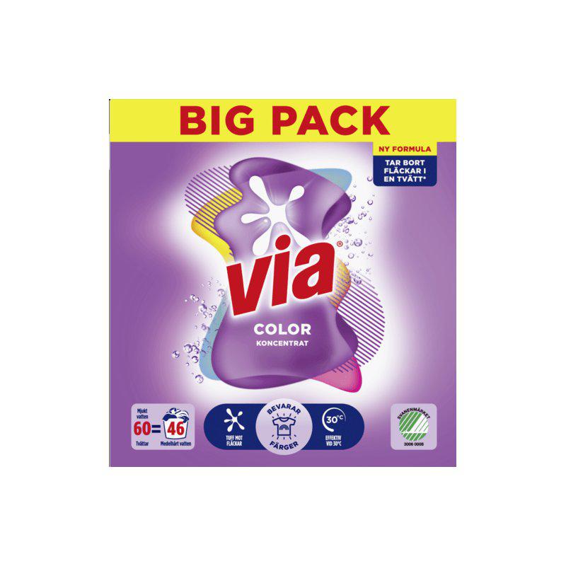 VIA TVÄTTMEDEL Color 2,4kg
