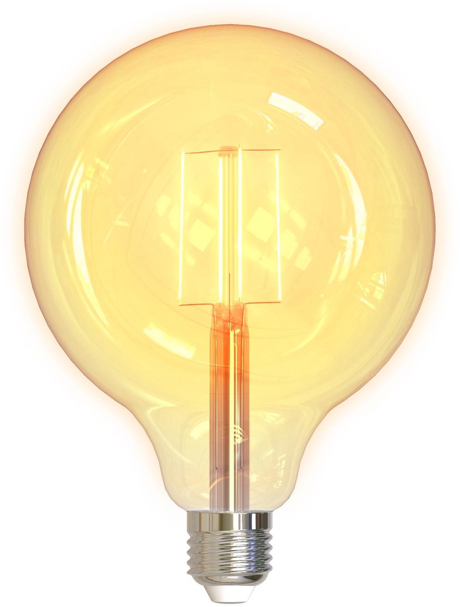 QNECT Smart Home LED-filamentlampa, E27, WiFI 2,4GHz, 5,5 W, dimbar