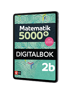 Matematik 5000+ Kurs 2b Lärobok Digitalbok Upplaga 2021
