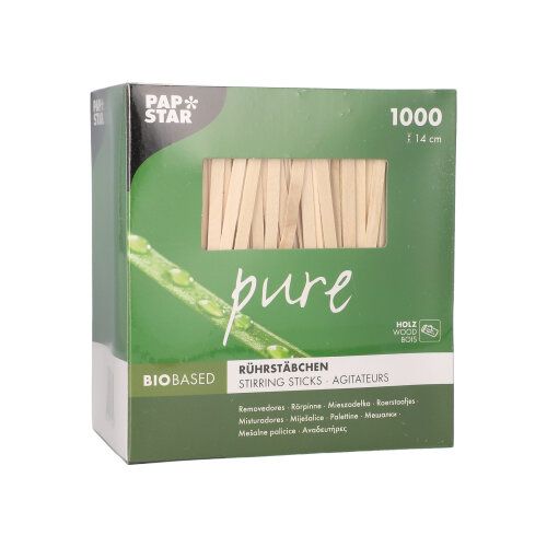 Rörpinne trä enkel 1000st/Fp