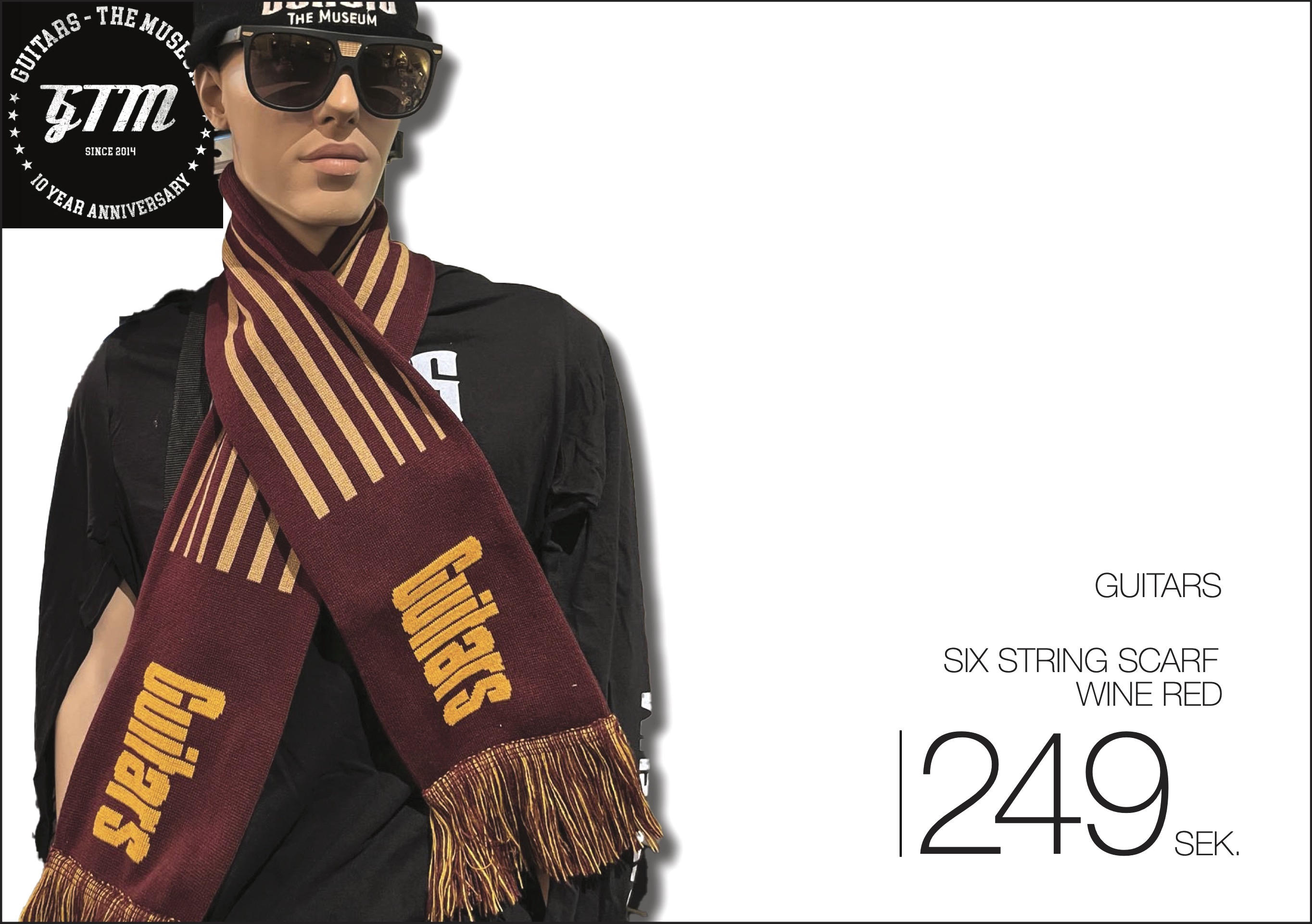 SIX STRING SCARF by GUITARS - THE MUSEUM