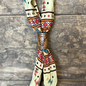 Bandana bolo handgjord i svenskt läder 