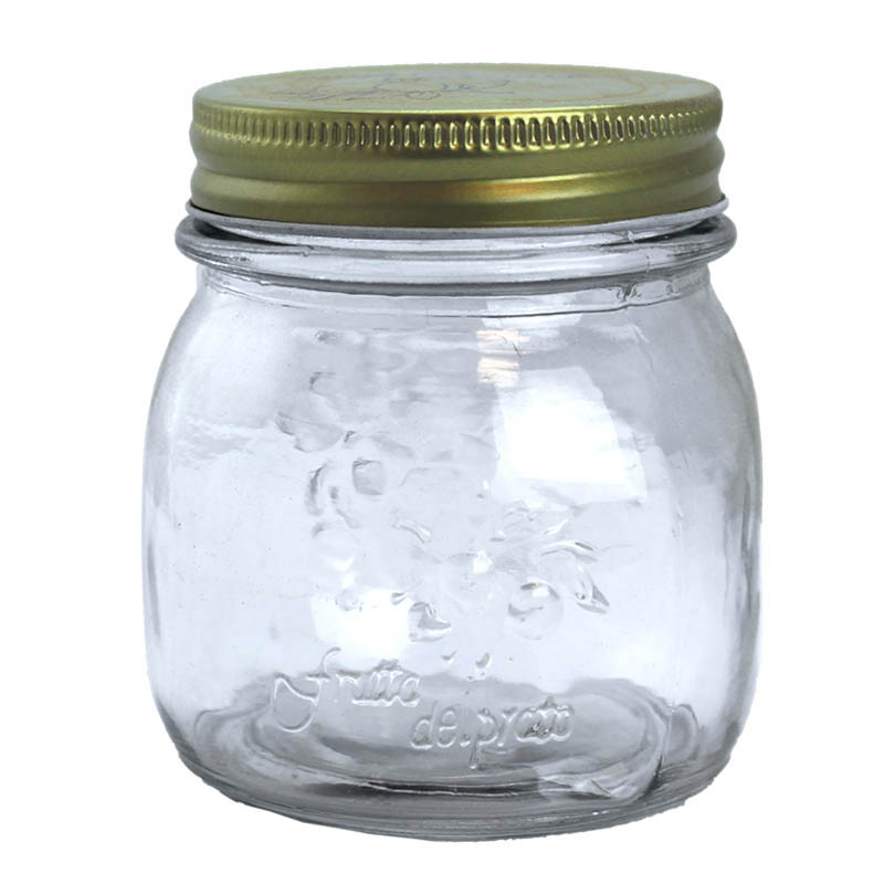Glasburk / Konserveringsburk med skruvlock 0,25 liter