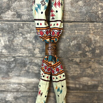 Bandana bolo handgjord i svenskt läder 