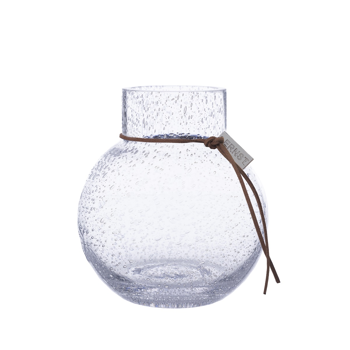 Glasvas Bubblig d13 h14cm - Ernst