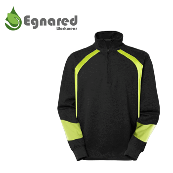 Halfzip Egnared 6050 Musta/Keltainen
