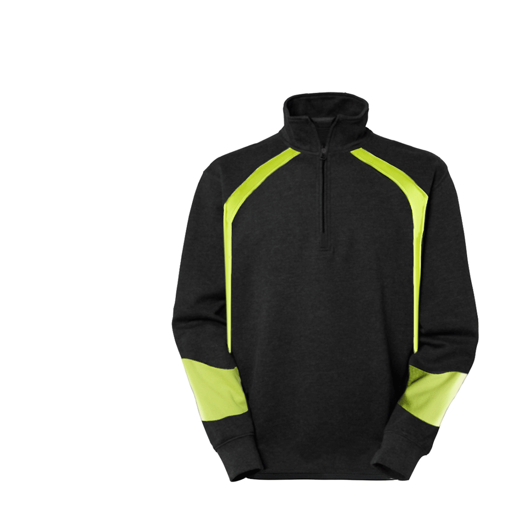 Halfzip Egnared 6050 Musta/Keltainen - 2