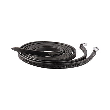 EDIX® Split Reins / westerntyglar, tooled, svart