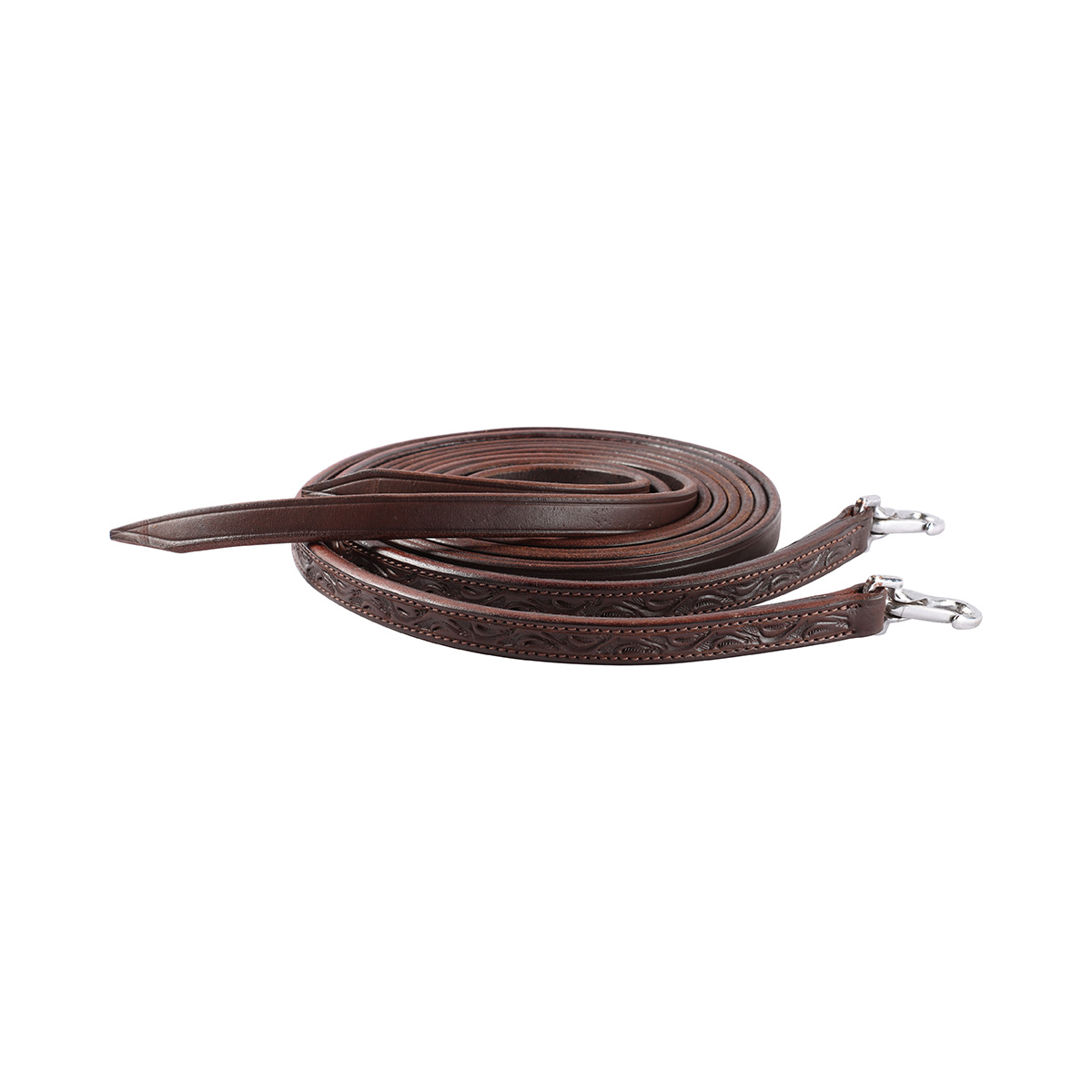 EDIX® Split Reins / westerntyglar, tooled, brun
