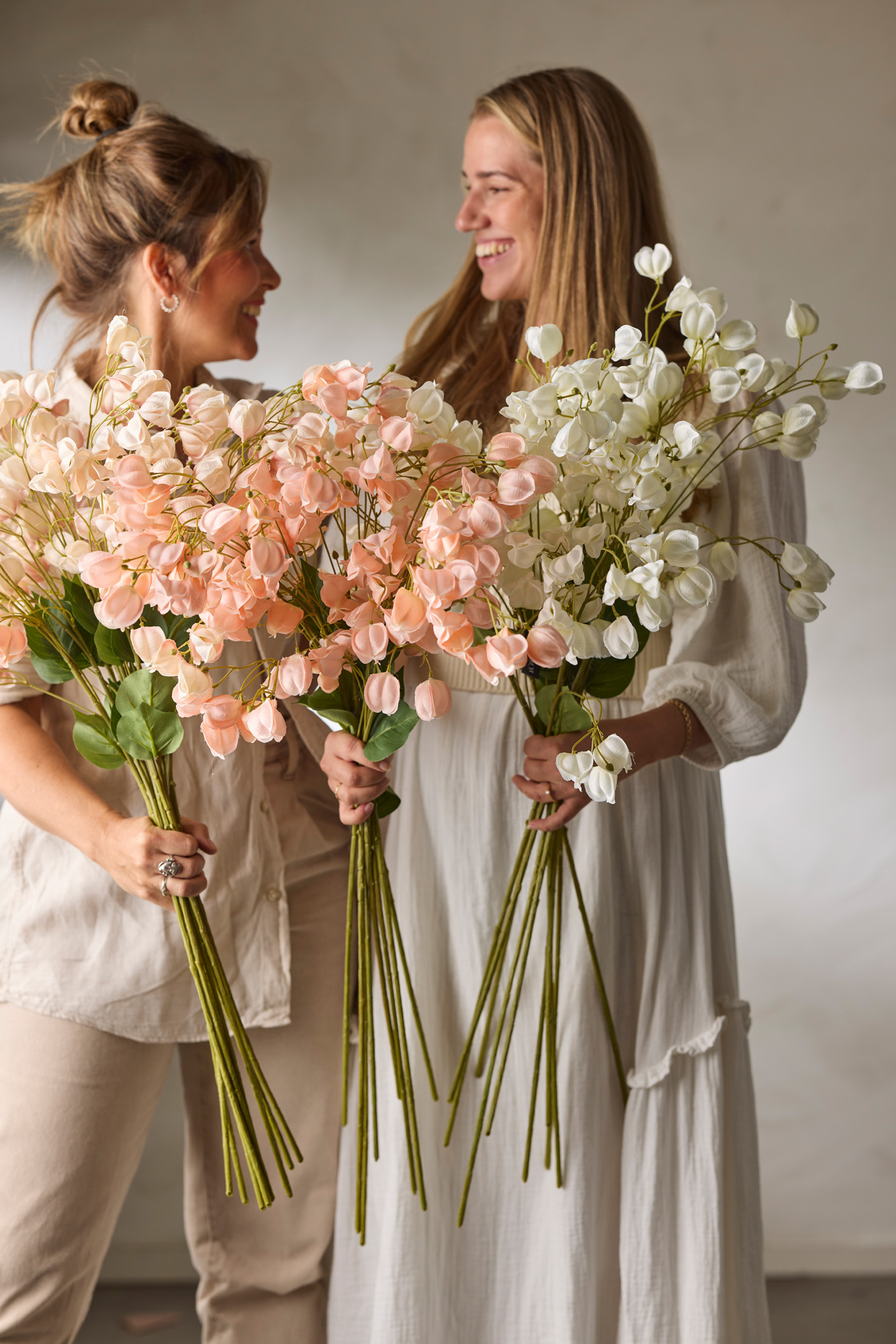 Physalis - Twig - 85 cm - Peach - 2