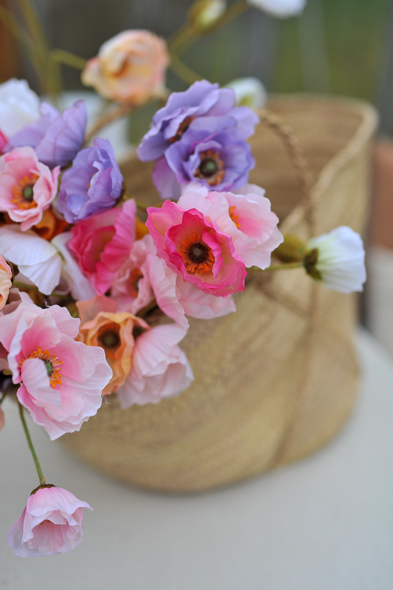 Poppy - Branch - 75 cm - Pink - 9
