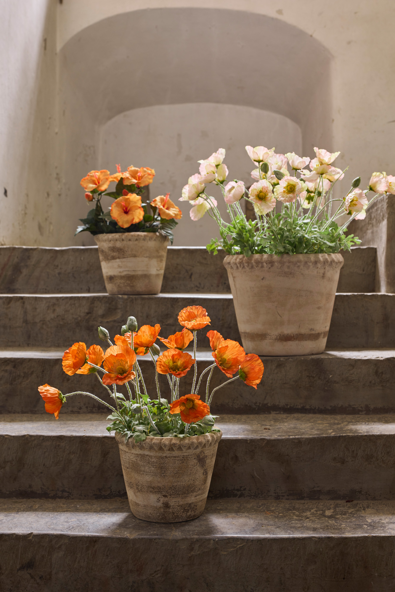 Poppy - Branch - 75 cm - Orange - 4