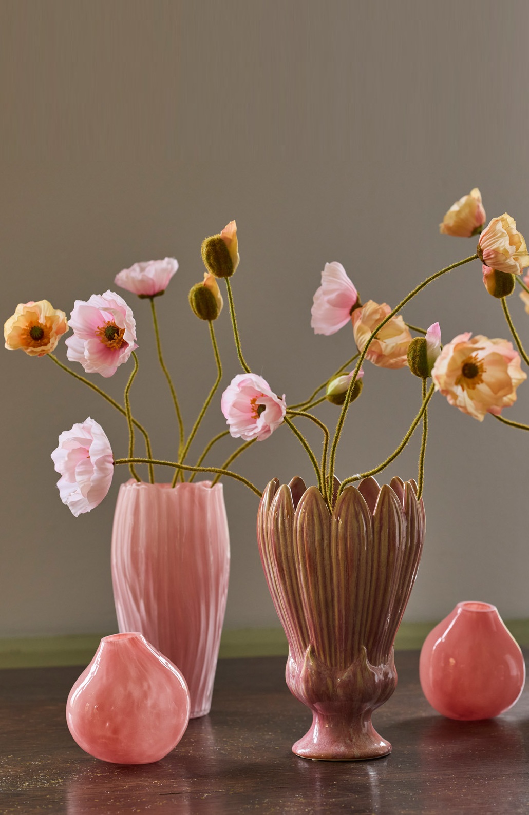 Poppy - Branch - 75 cm - Orange - 10