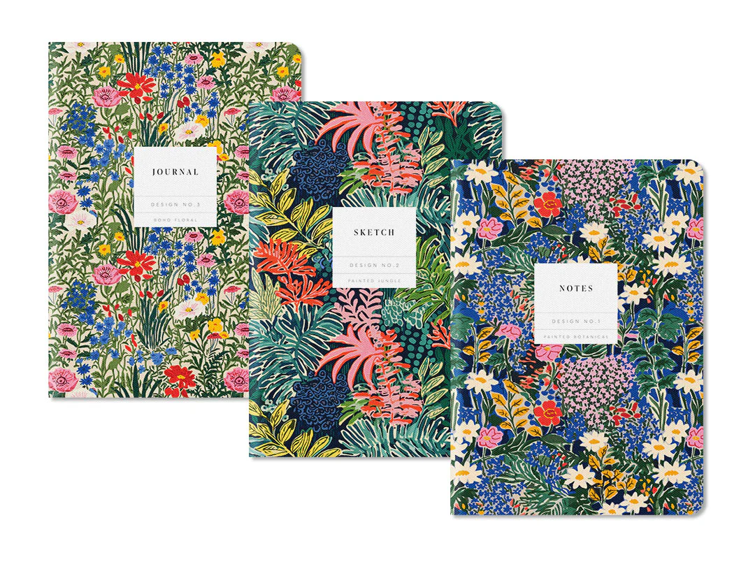 Kaleido Set No.1 3 Pack Stitched Notebooks (A5 Mini) (11761)