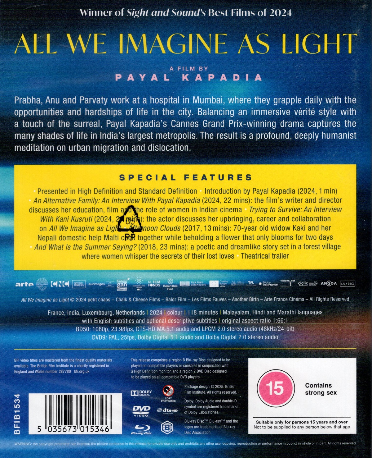 All We Imagine As Light (Limited Edition) (ej svensk text) (Blu-ray + DVD) - 2