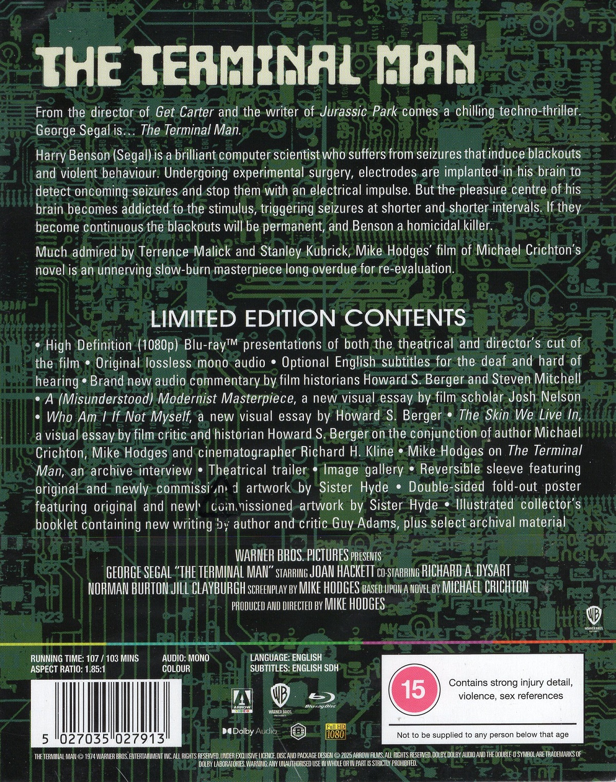 The Terminal Man (Limited Edition) (ej svensk text) (Blu-ray) - 2