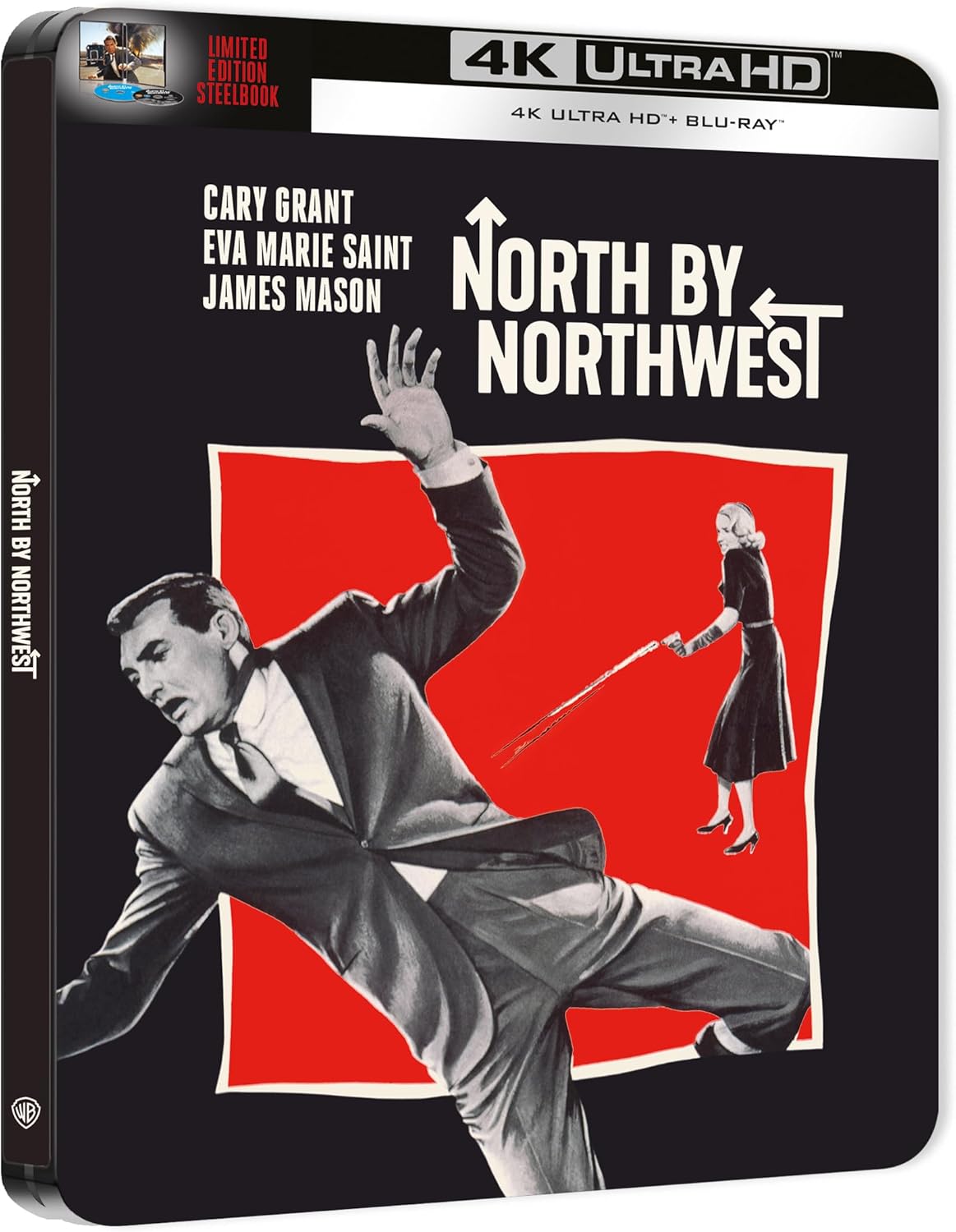 North By Northwest (Steelbook Limited Edition) (ej svensk text) (4K Ultra HD + Blu-ray) - 4