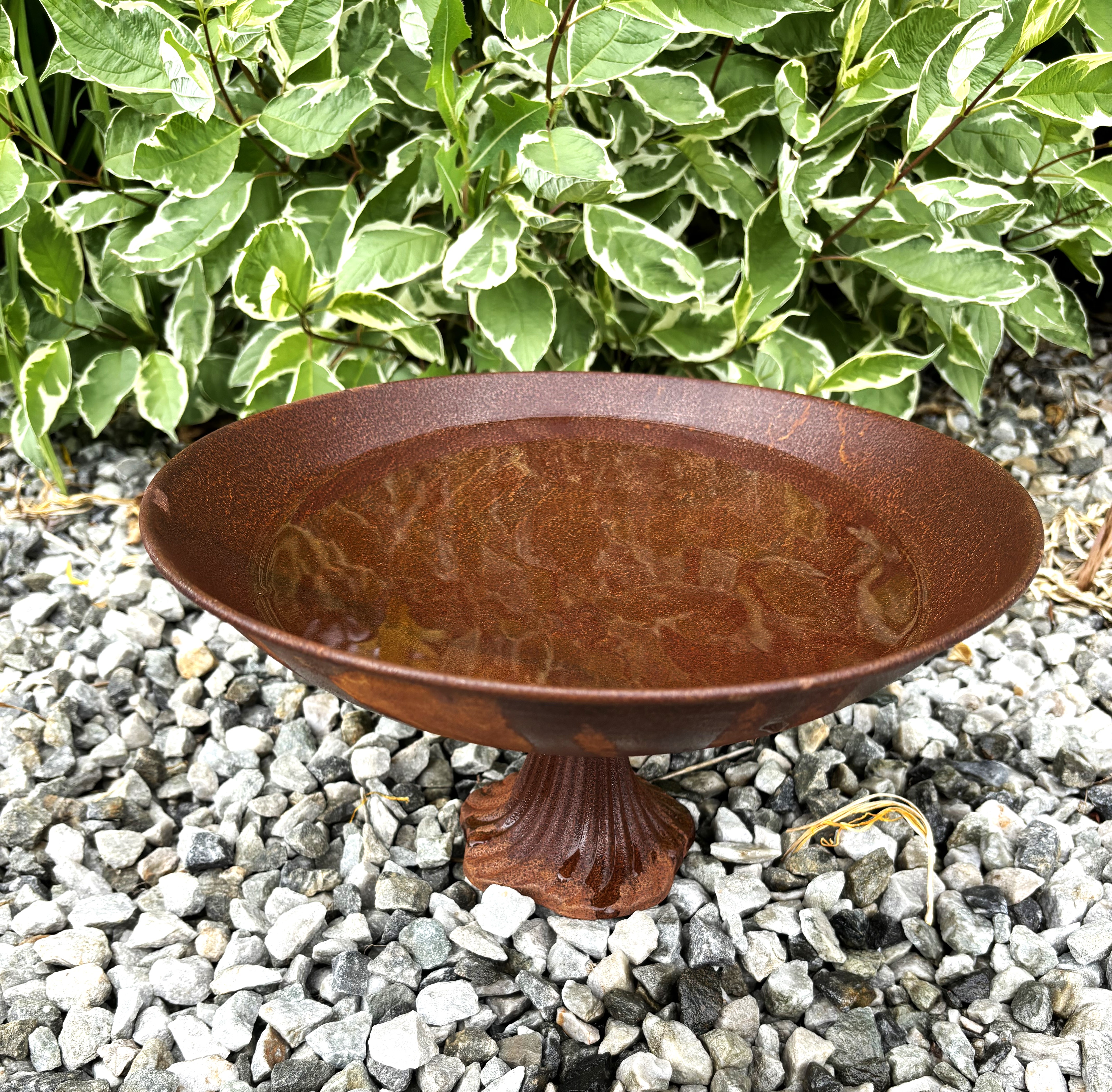 Platter - Bowl on foot - Rust - 29x15 cm - 3