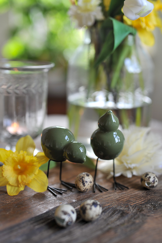 Fåglar - Swedish Birds - Shiny Green - Keramik - 2-pack