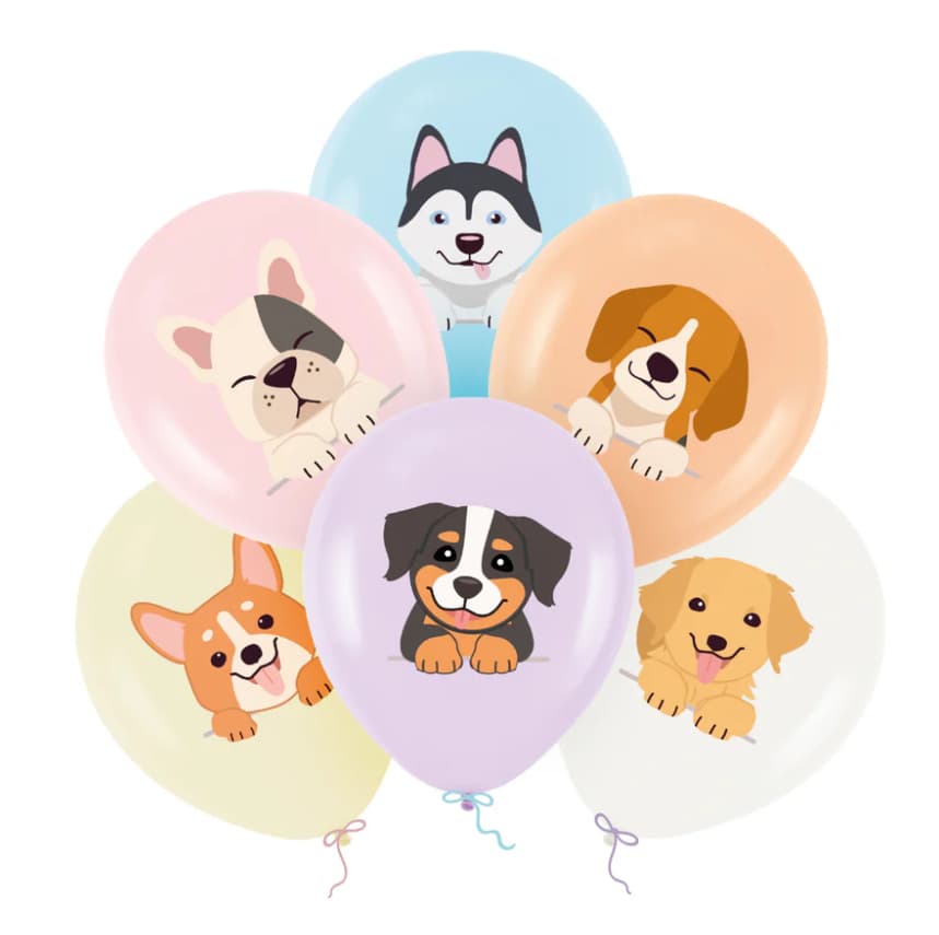 Ballongbukett - Hundar Mix